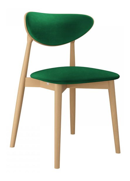 Jídelní židle KD 65 C (buk + smaragdová)