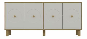 Komoda Deneris (dub safírový + bílá)