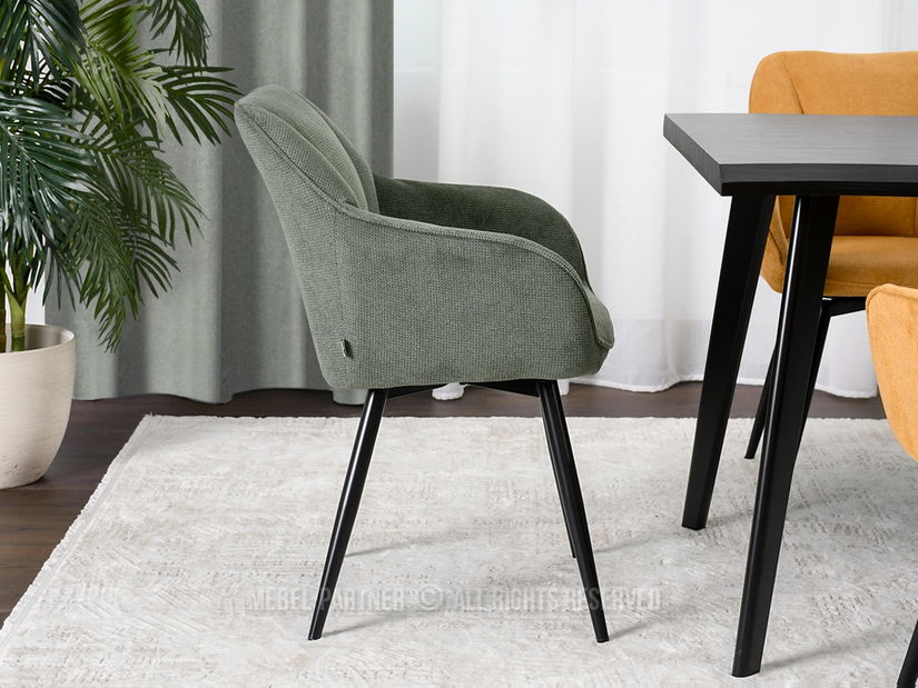 Židle Bonita (zelená + chromová)