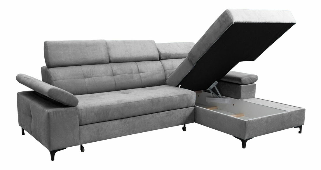 Rohová sedačka Nicholle (světle šedá) (P)