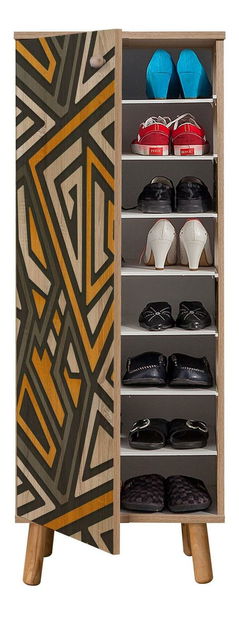 Předsíňová sestava Beside 26 (dub sonoma + kámen)