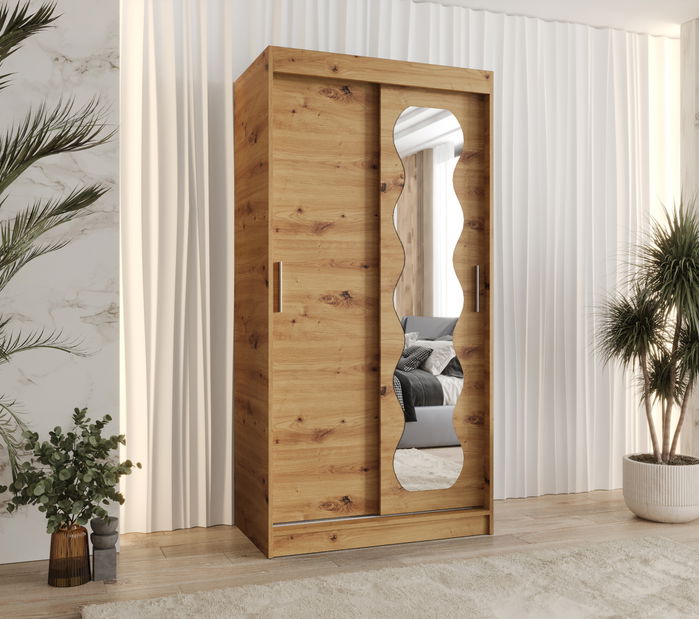 Šatní skříň 100 cm Spock (dub artisan)