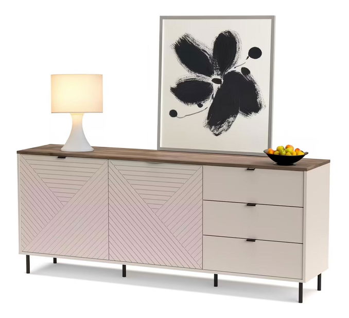 Komoda Eliminados (kašmír + dub castello)