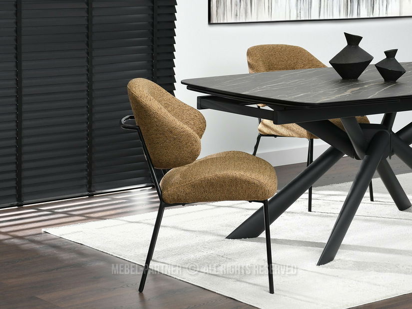 Židle Estrida K (světlohnědá + černá)