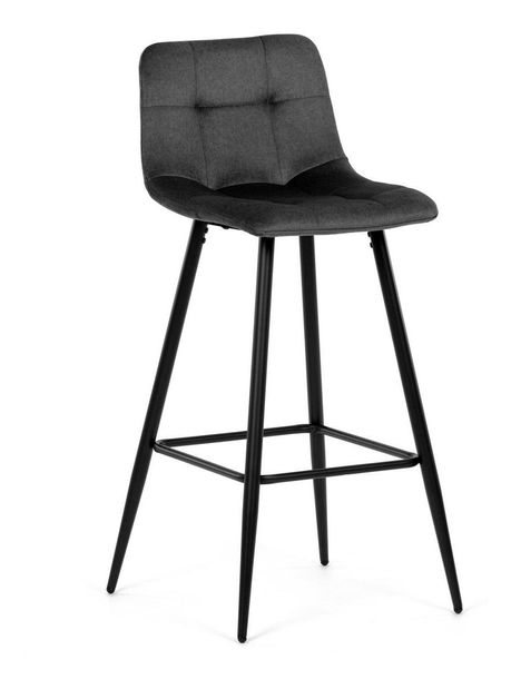 Barová židle Asegurando (tmavě šedá)