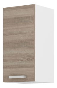 Horní kuchyňská skříňka Domton 30 G 72 1F (bílá + dub sonoma truflový)