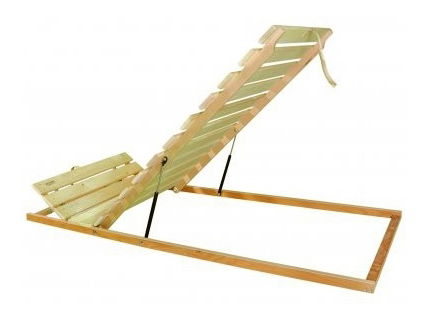 Laťkový rošt 200x80 cm Masív H Výklop nohy Písty