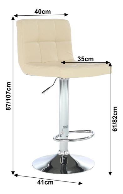 Barová židle Kaisa (béžová)