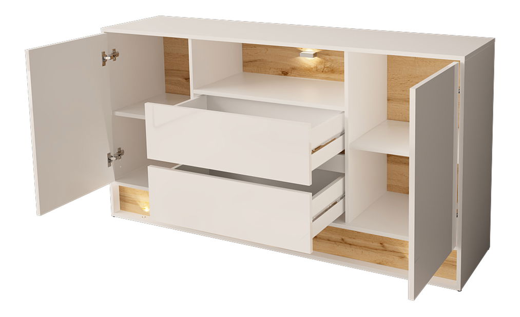 Vitrína Gallina 160 (bílá)