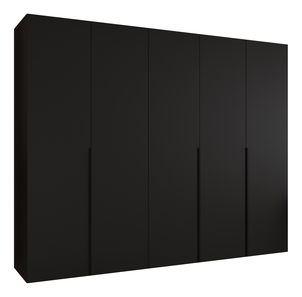 Šatní skříň 250 cm Alice 1 (černá + černá)