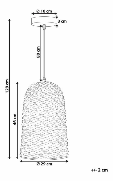 Závěsné svítidlo Kerza (světlé dřevo)