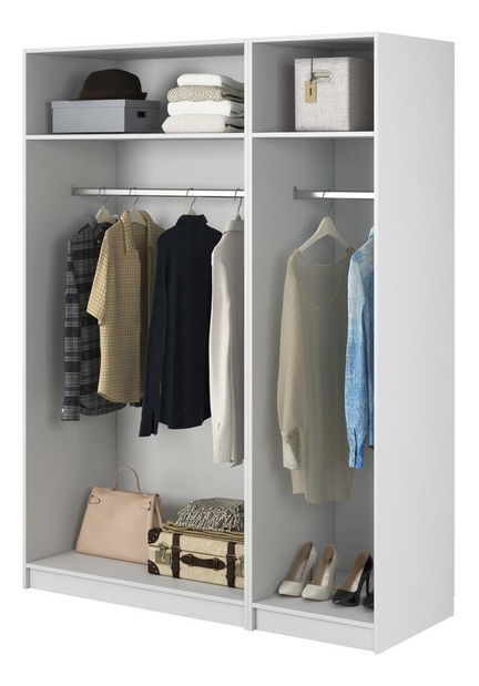 Šatní skříň Moonie X (bílá)