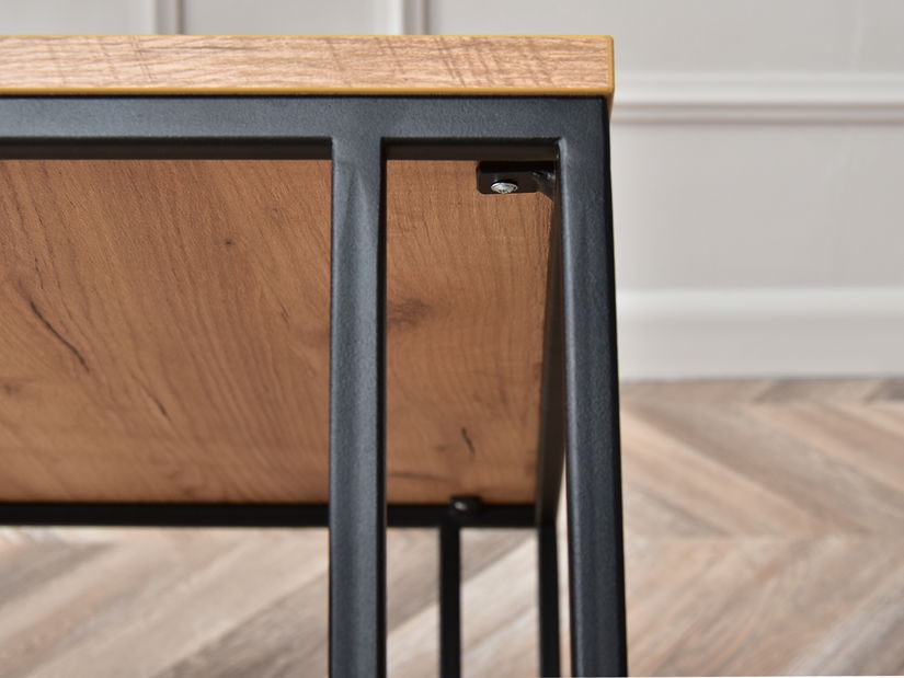 Konferenční stolek Defraudado (zlatá + černá)