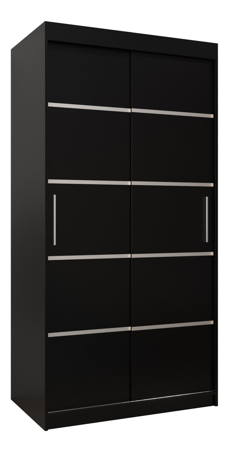 Šatní skříň 120 cm Verika 1 120 (černá)