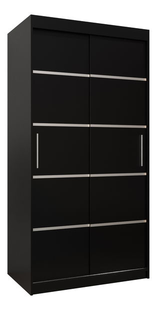 Šatní skříň 120 cm Verika 1 120 (černá)