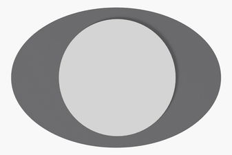 Zrcadlo Oblisimo (antracit)