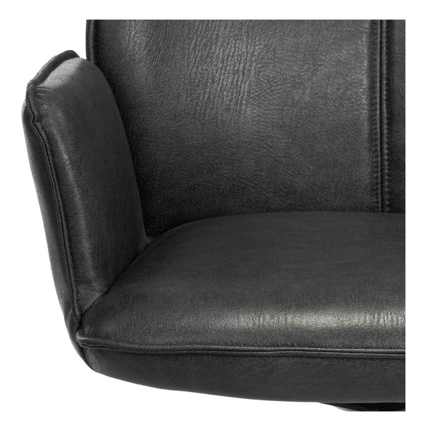 Jídelní židle Hamea-398-GREY3 (tmavě šedá + černá)