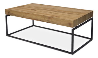 Konferenční stolek Anaire-264-OAK (dub + černá)