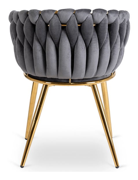  Jídelní židle Cappy (šedá + zlatá)