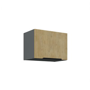 Horní kuchyňská skříňka Carminia 50 GU-36 1F (dub cremona + antracit)