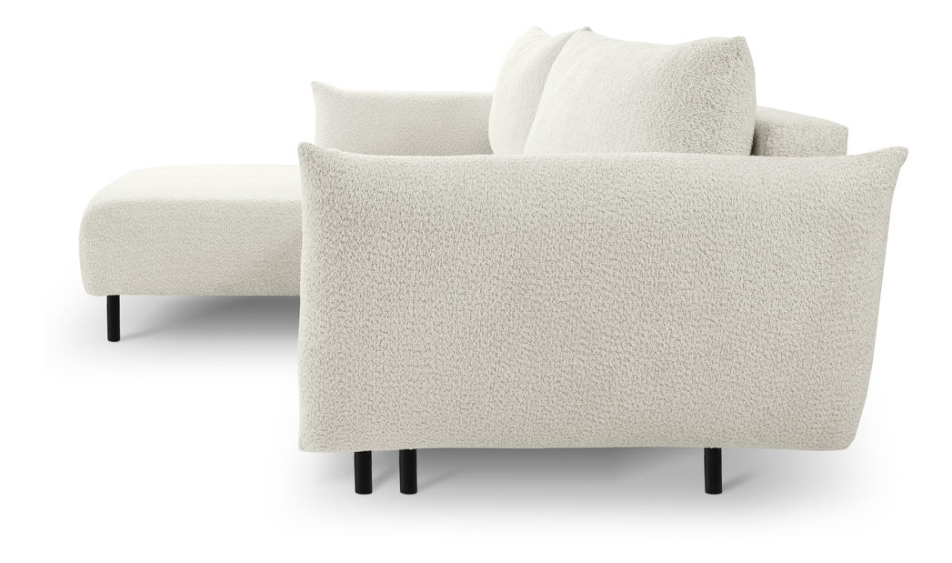 Rohová sedací souprava Adelon (krémová) (L)