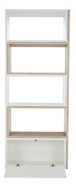 Regál Unwest (bílá + dub sonoma)