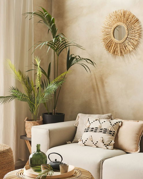 Nástěnné zrcadlo Kalza (béžová)