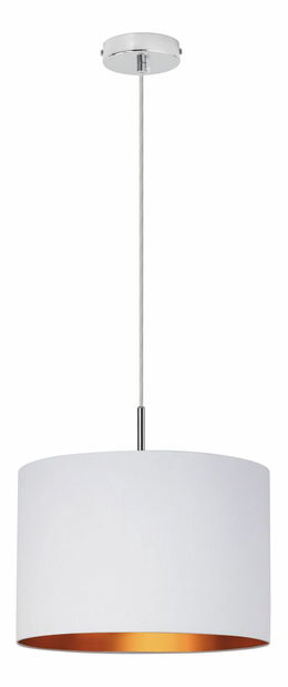 Závěsné svítidlo Monica 2531 (bílá + zlatá + chromová)