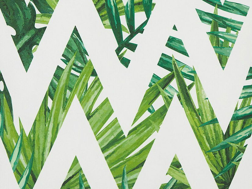 Set 2 ks. zahradních polštářů BENRO (bílá + zelená)