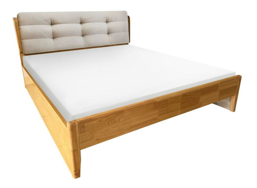 Manželská postel 160 cm Fresas (přírodní) (s roštem) (s úl. prostorem)