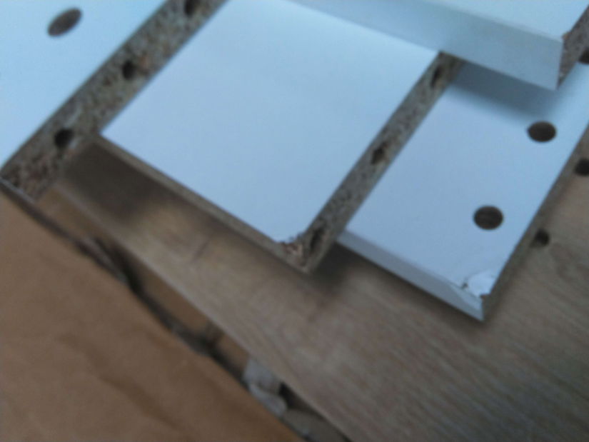 Jídelní stůl (pro 4 osoby) Kim (Bílá + Dub) *bazar