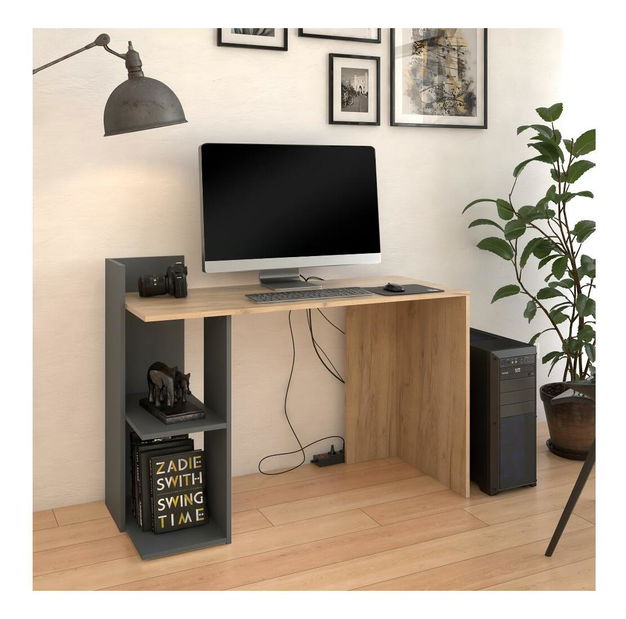 PC stolek Alamein (dub artisan + grafit)