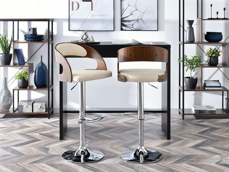 Židle Honolulu (oříšková + chromová)