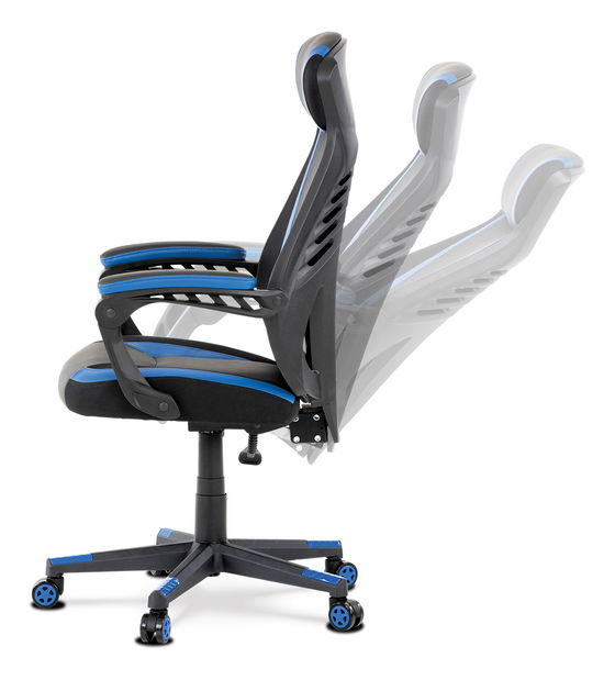 Kancelářské/herní křeslo Ymbun-Y213-BLUE (černá + modrá)