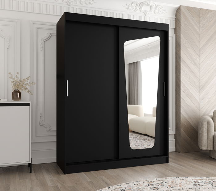 Šatní skříň 150 cm Mokka (černá)