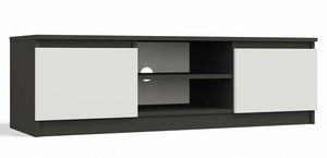 TV skříňka Musecalo 120 (antracit + bílá)