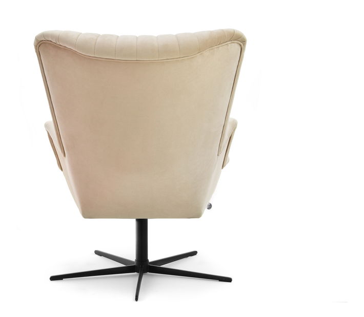 Relaxační křeslo Elesenta (béžová + černá)