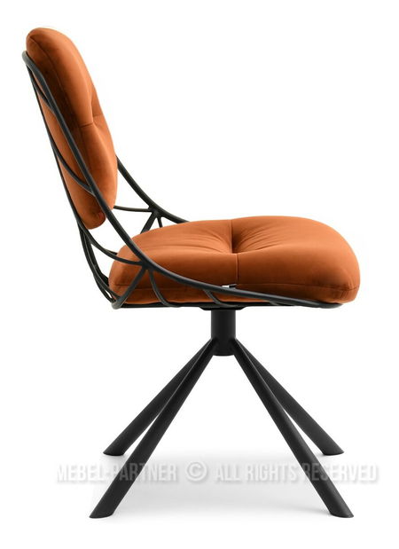 Židle Brooklyn (měděná + černá)