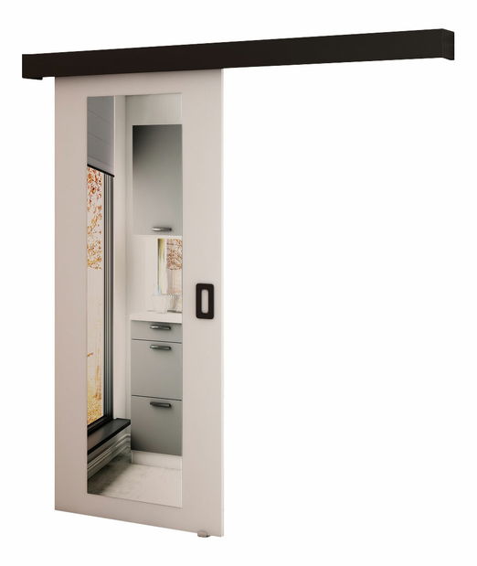 Posuvné dveře 90 cm Bethany II (bílá matná + černá matná)