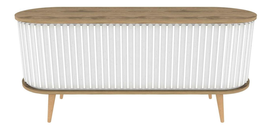 TV stolek/skříňka Stark 140 (dub + bílá)