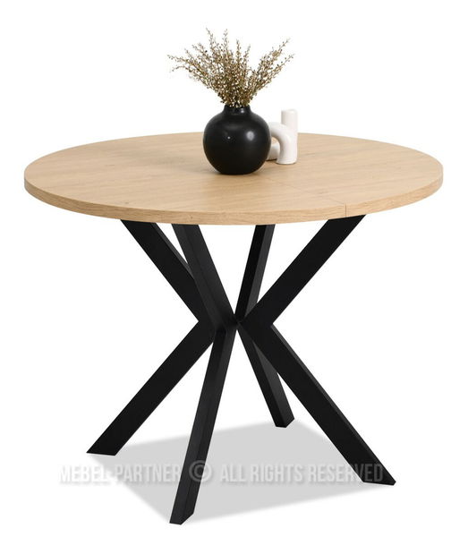 Jídelní stůl Rompa (dub + černá)
