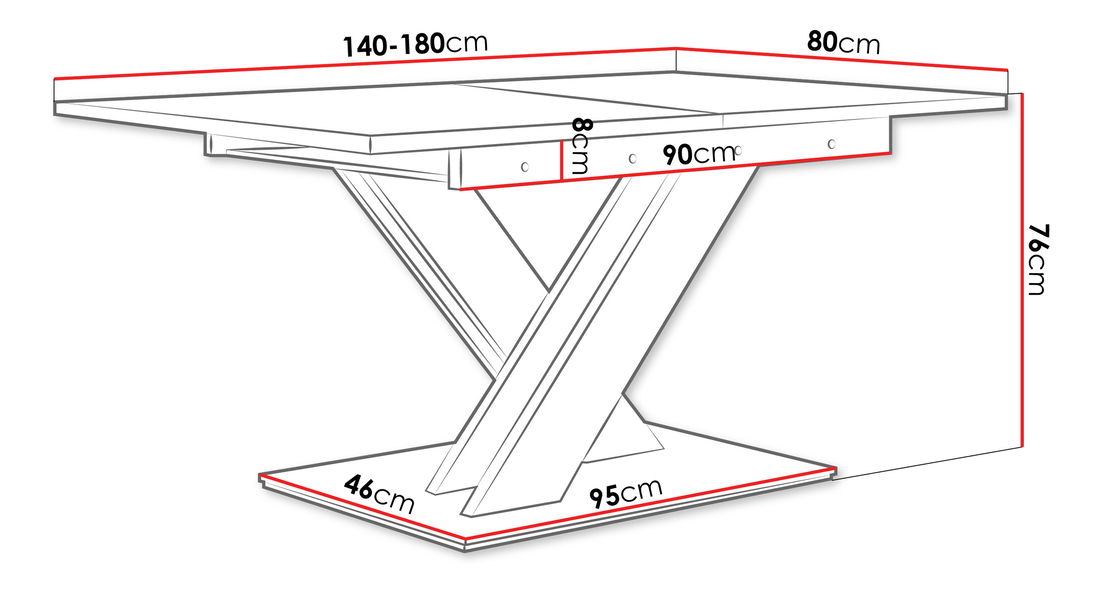 Jídelní stůl Lezuma (bílý mramor + bílá) *výprodej