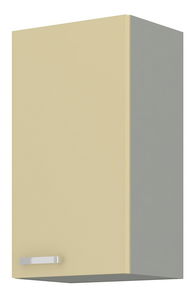 Horní kuchyňská skříňka Kelyn 40 G 72 1F (lesk krémový + šedá)
