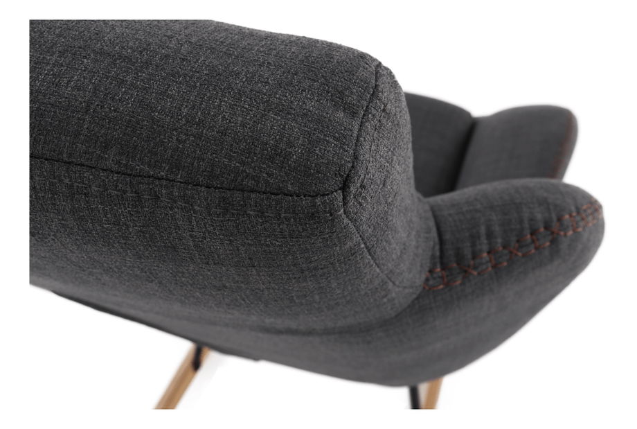 Relaxační houpací křeslo Harper (šedá)