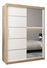 Šatní skříň 180 cm se zrcadlem Verika 2 180 (dub sonoma + bílá)