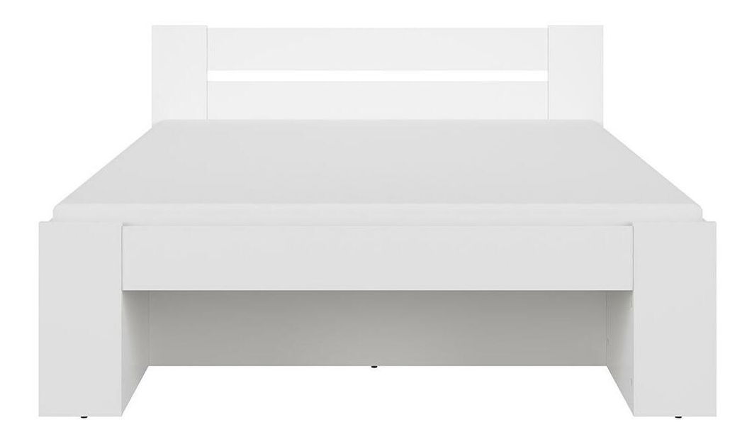 Manželská postel 160 cm BRW Nepo Plus 14 (bílá) (bez roštu)