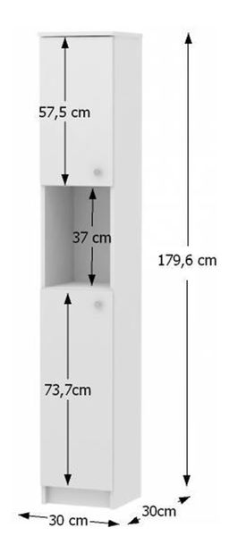 Koupelnová skříňka Tarika Si14 bílá