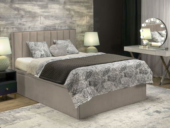 Boxspring postel 160 cm Asencion (béžová)