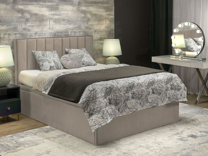 Boxspring postel 160 cm Asencion (béžová)