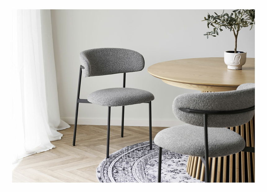 Jídelní židle Mevania (světle šedá)